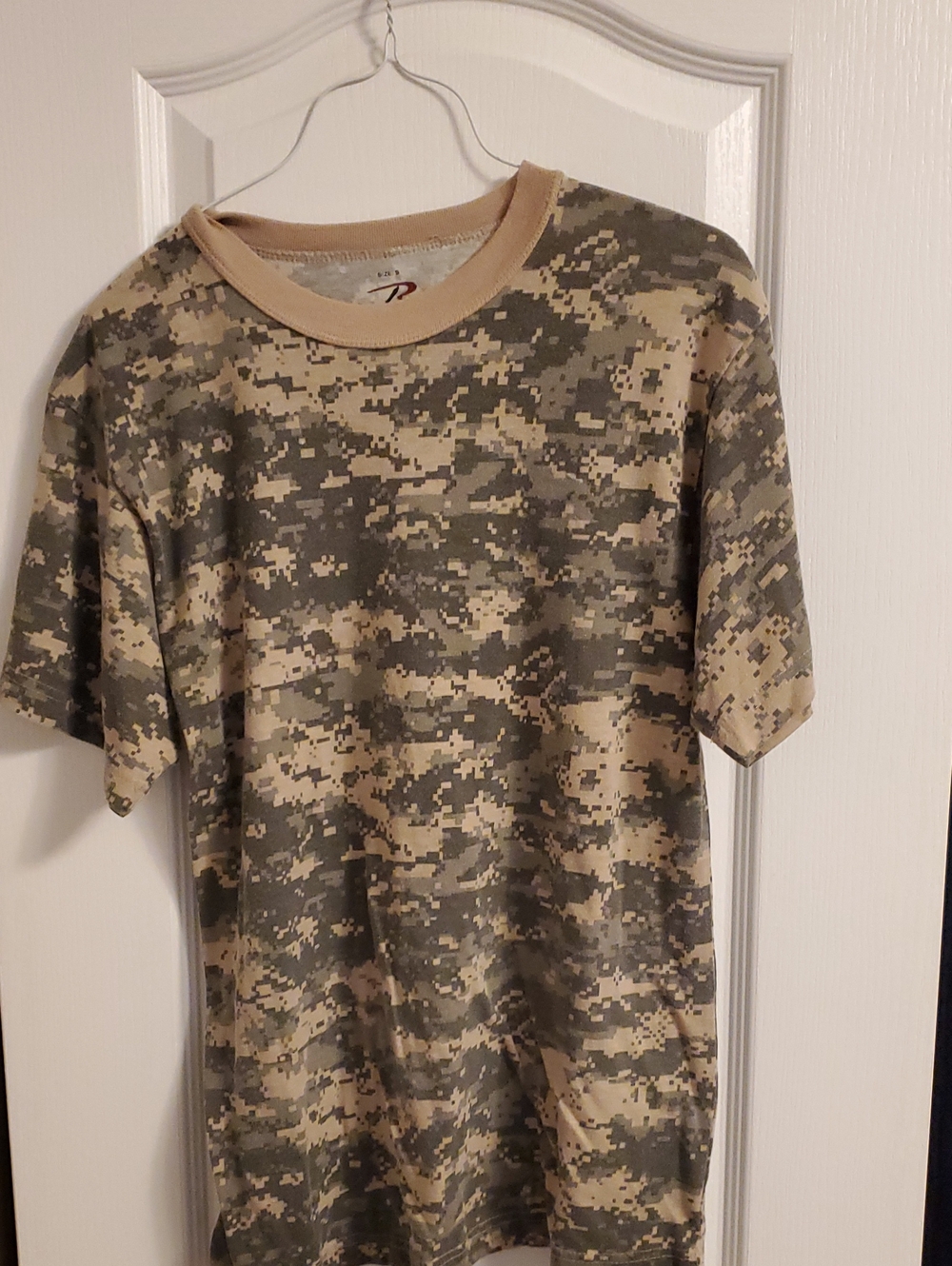 Rothco Men's Digital Camo Short Sleeve Tee - Beige & Olive